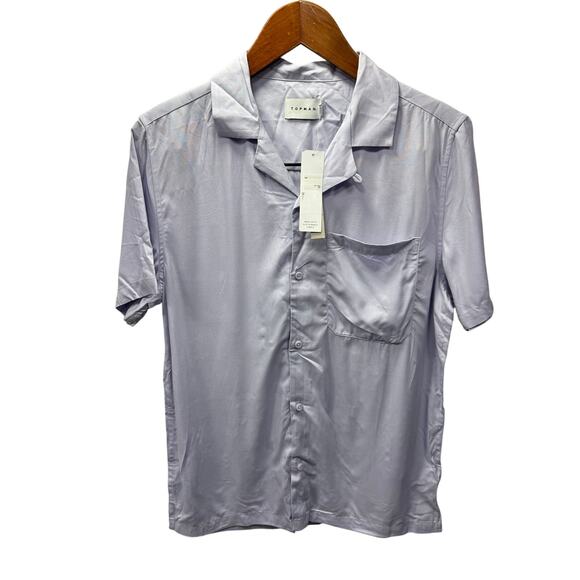 TOPMAN men’s button down Shirt Size S NEW # H765 - Picture 4 of 7
